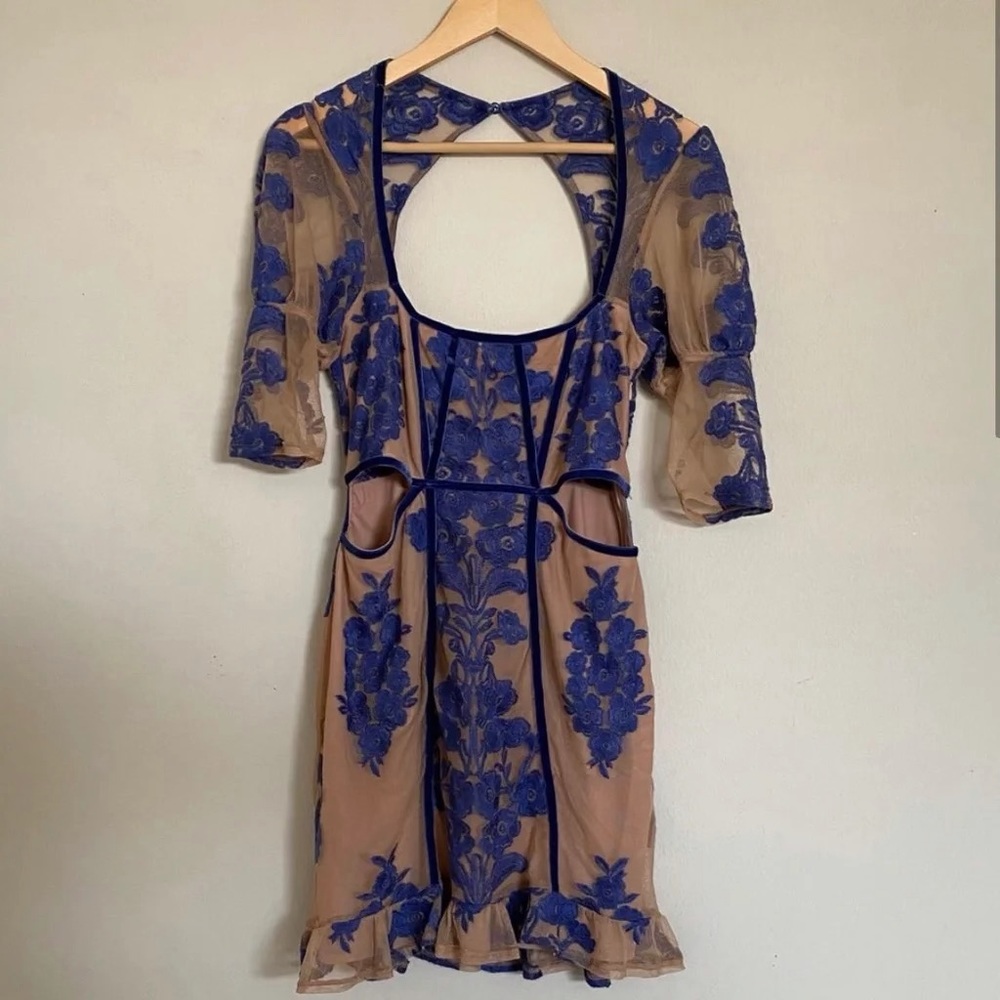 For Love and Lemons Blue Temecula Mini Dress 💙
